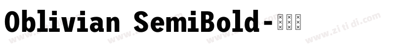 Oblivian SemiBold字体转换
